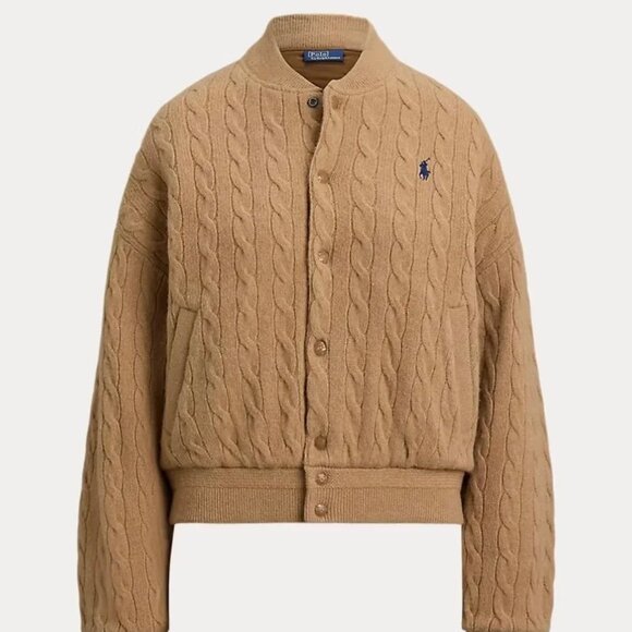 Polo Ralph Lauren Pilot jacket knitted women's cotton coat - Picture 3 of 8